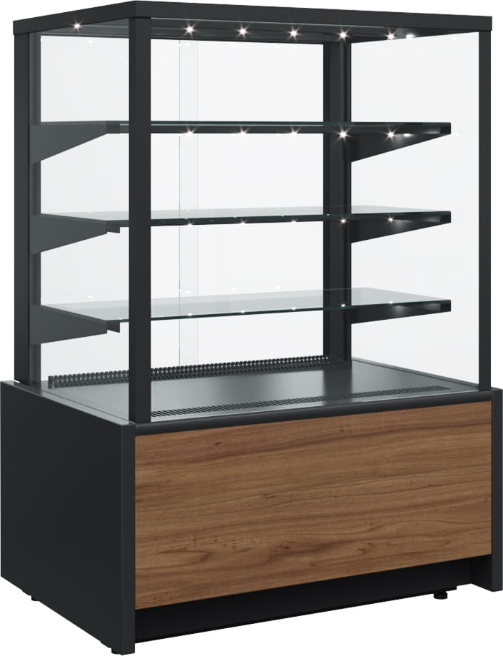 Кондитерская витрина CARBOMA ВХСв‑0,6д CUBE LIGHT (KC70 VM 0,6‑1) 