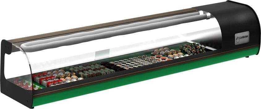 Холодильная витрина суши‑кейс CARBOMA ВХСв‑1,0 SUSHI BAR (A37 SM 1,0‑1 Sushi) 