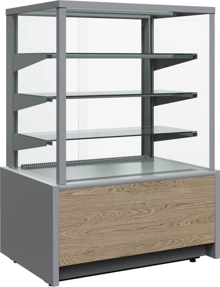 Кондитерская витрина CARBOMA ВХСв‑0,6д CUBE LIGHT (KC70 VM 0,6‑1) 