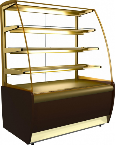 Кондитерская витрина CARBOMA ВХСв‑0,9д FLANDRIA LIGHT (K70 VM 0,9‑1) 